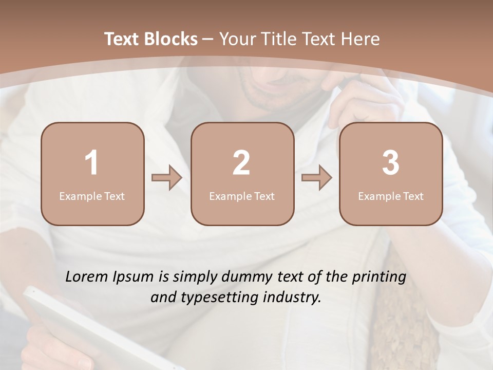 Sofa Touchpad Student PowerPoint Template