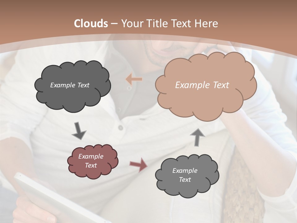 Sofa Touchpad Student PowerPoint Template