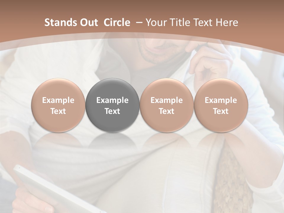 Sofa Touchpad Student PowerPoint Template