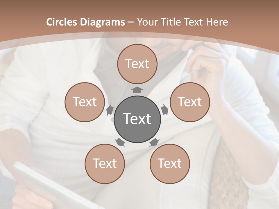 Sofa Touchpad Student PowerPoint Template