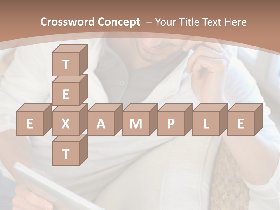 Sofa Touchpad Student PowerPoint Template