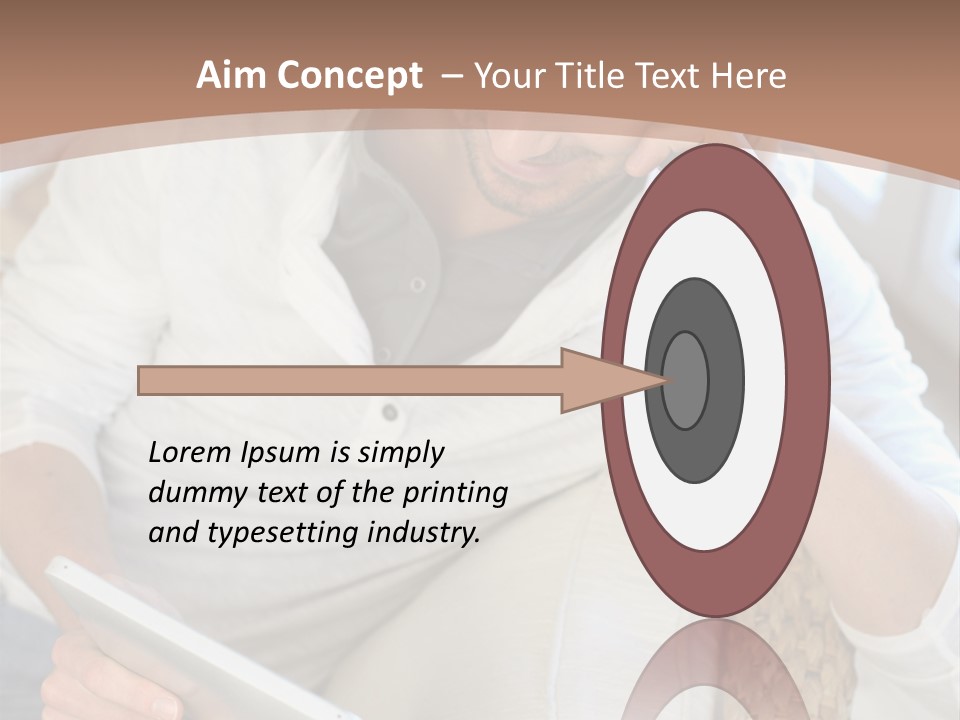 Sofa Touchpad Student PowerPoint Template