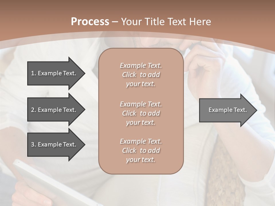Sofa Touchpad Student PowerPoint Template