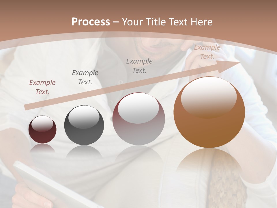 Sofa Touchpad Student PowerPoint Template