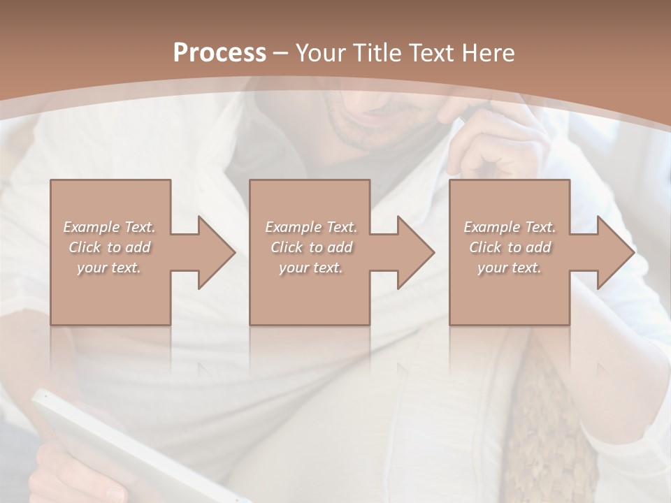 Sofa Touchpad Student PowerPoint Template