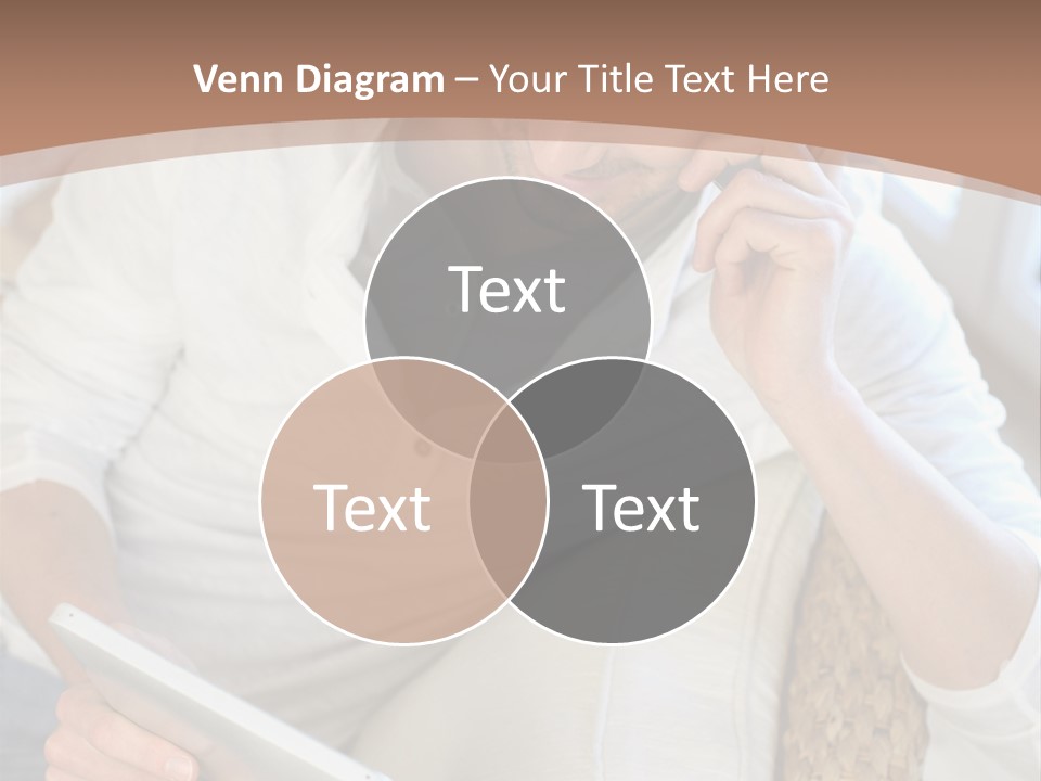 Sofa Touchpad Student PowerPoint Template