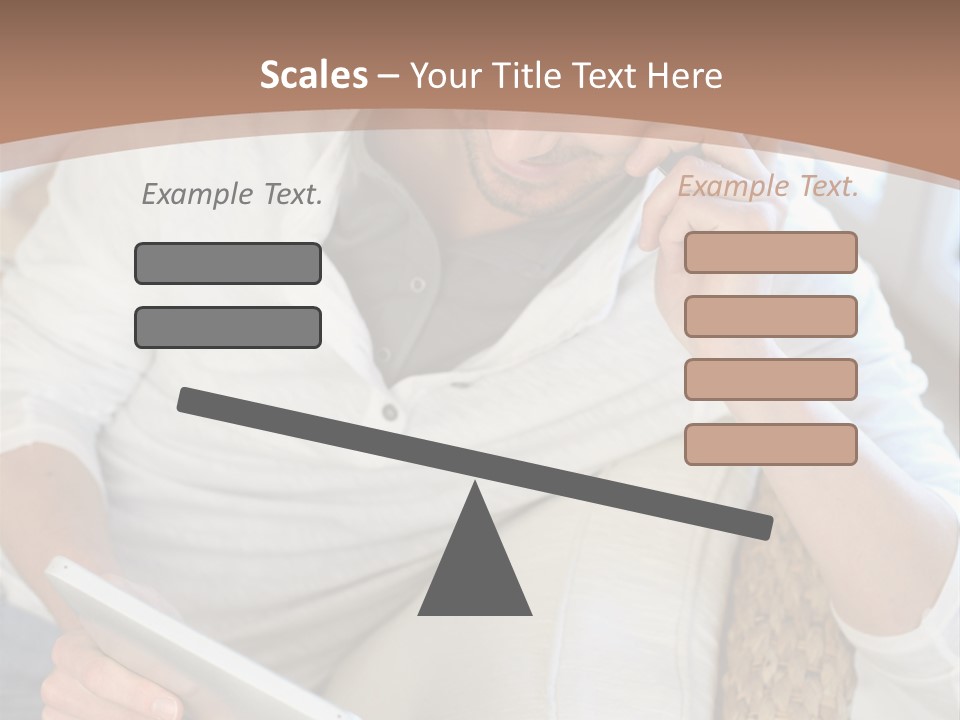 Sofa Touchpad Student PowerPoint Template