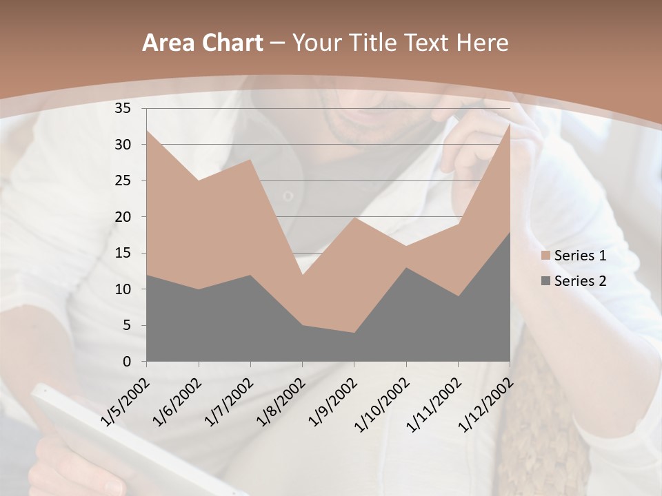 Sofa Touchpad Student PowerPoint Template