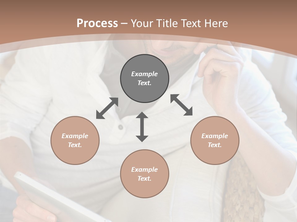 Sofa Touchpad Student PowerPoint Template