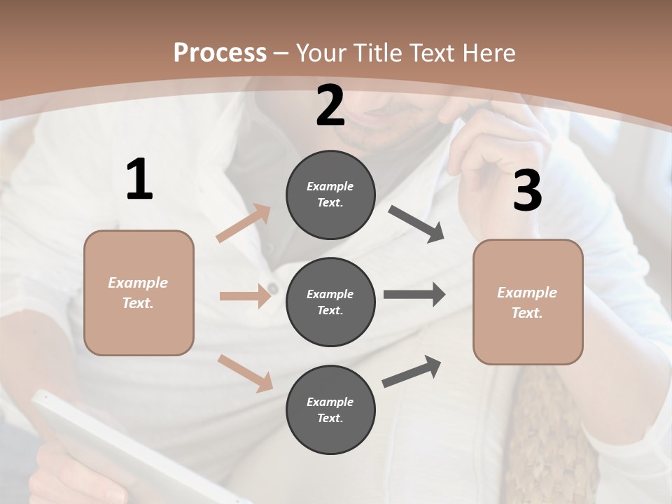 Sofa Touchpad Student PowerPoint Template