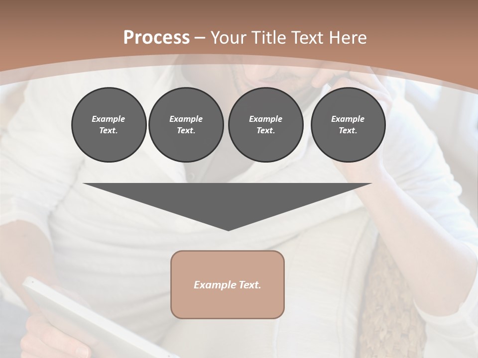 Sofa Touchpad Student PowerPoint Template