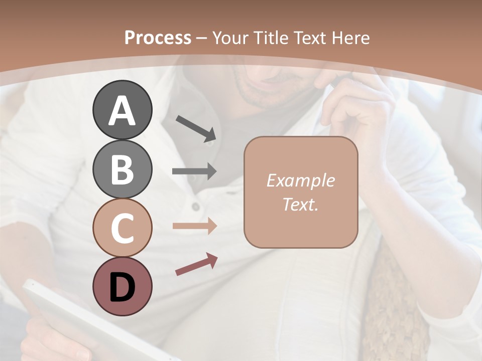 Sofa Touchpad Student PowerPoint Template