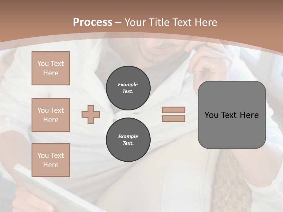 Sofa Touchpad Student PowerPoint Template
