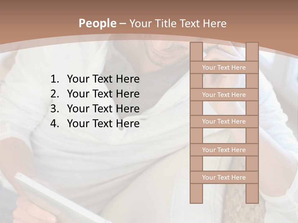 Sofa Touchpad Student PowerPoint Template
