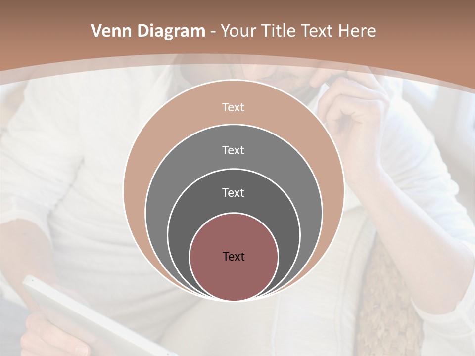 Sofa Touchpad Student PowerPoint Template