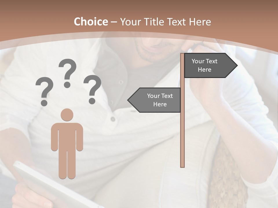 Sofa Touchpad Student PowerPoint Template