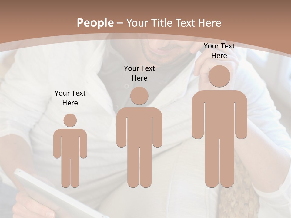 Sofa Touchpad Student PowerPoint Template