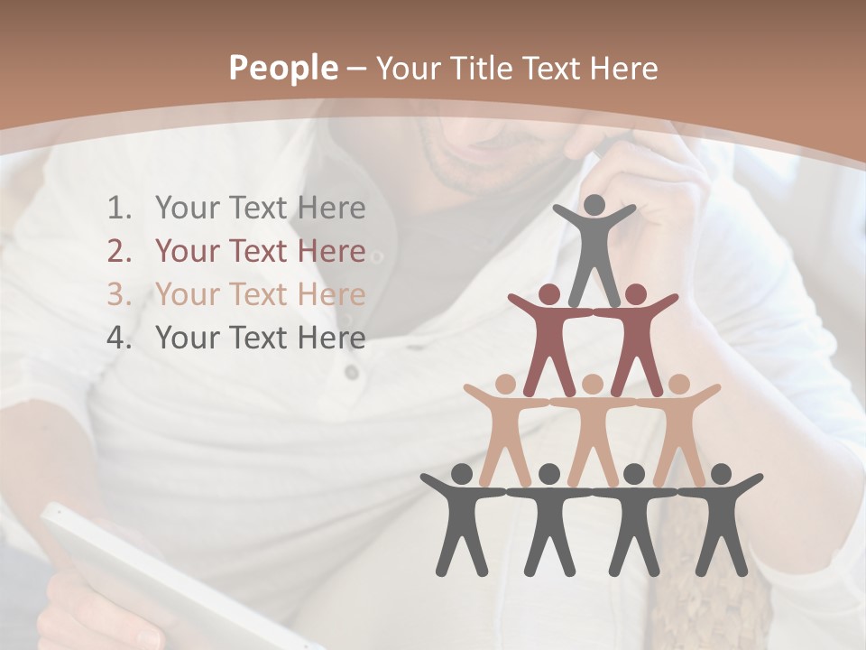 Sofa Touchpad Student PowerPoint Template