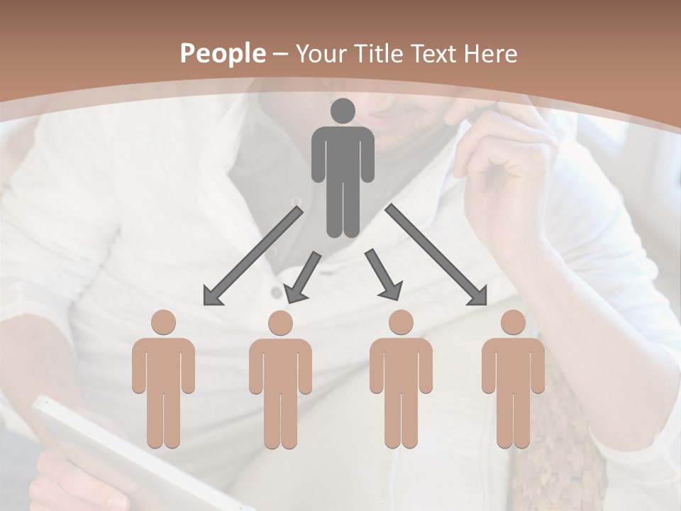 Sofa Touchpad Student PowerPoint Template