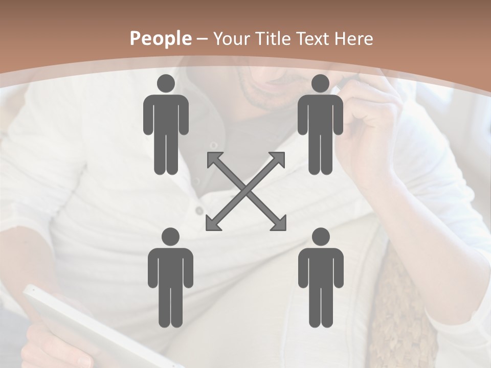 Sofa Touchpad Student PowerPoint Template