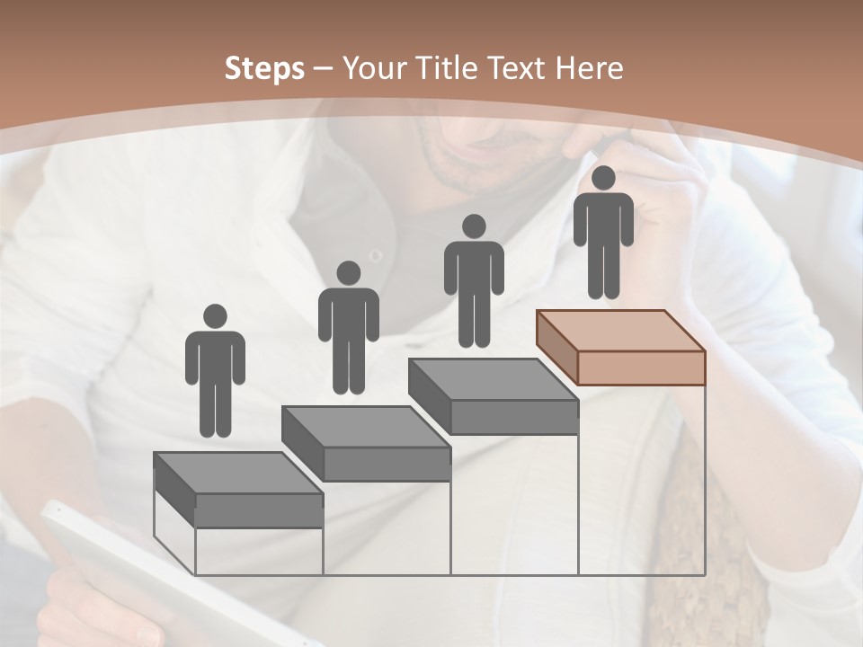 Sofa Touchpad Student PowerPoint Template