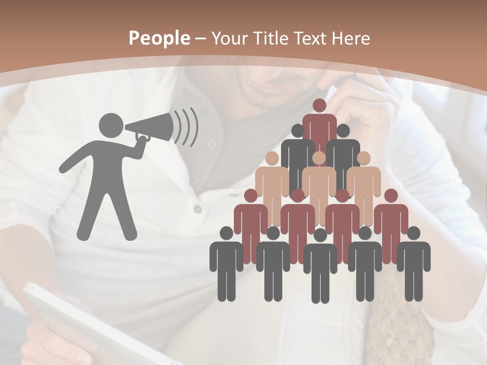 Sofa Touchpad Student PowerPoint Template