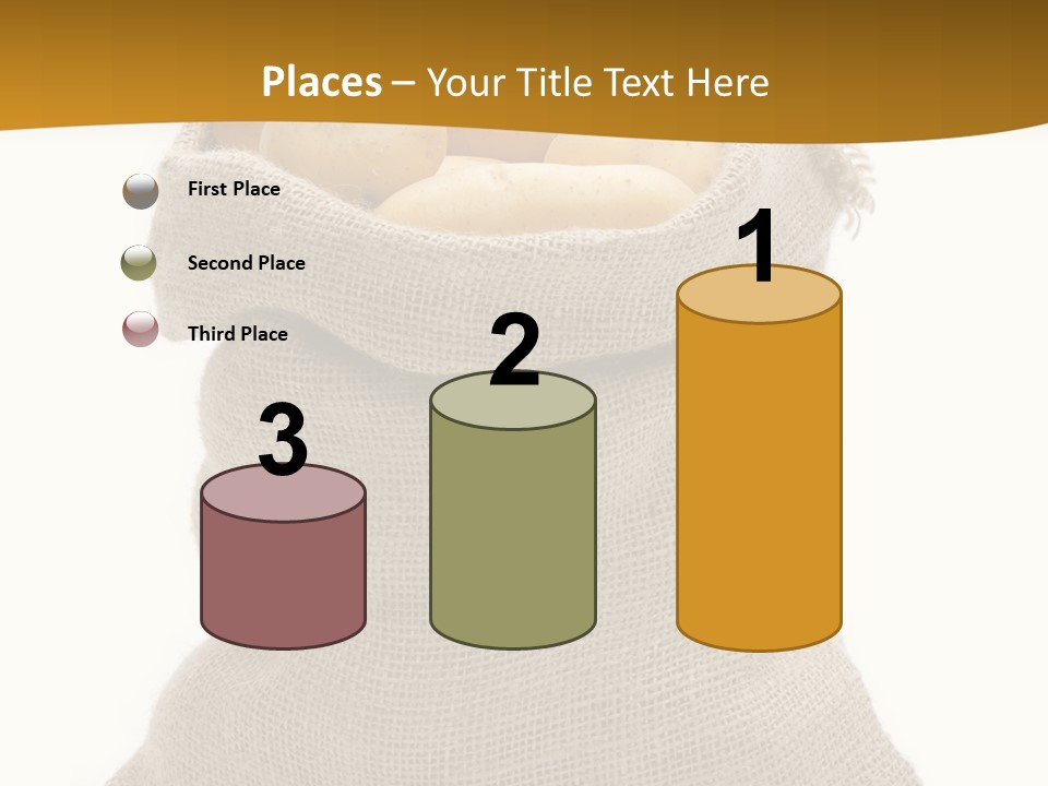 Kartoffeln Freisteller Kartoffelsack PowerPoint Template