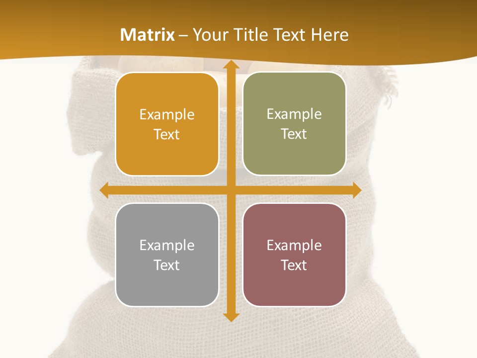 Kartoffeln Freisteller Kartoffelsack PowerPoint Template