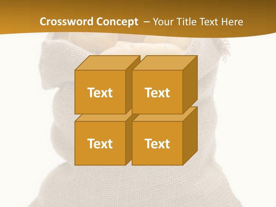 Kartoffeln Freisteller Kartoffelsack PowerPoint Template