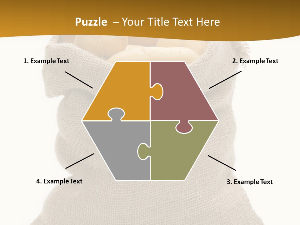 Kartoffeln Freisteller Kartoffelsack PowerPoint Template