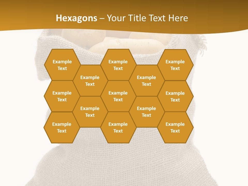 Kartoffeln Freisteller Kartoffelsack PowerPoint Template