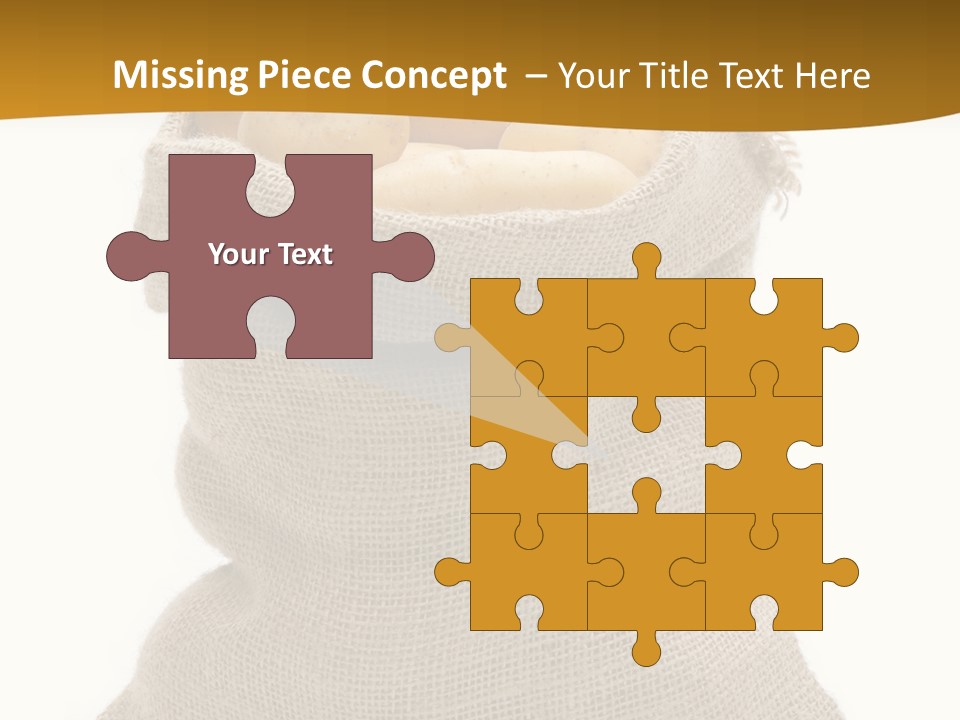 Kartoffeln Freisteller Kartoffelsack PowerPoint Template