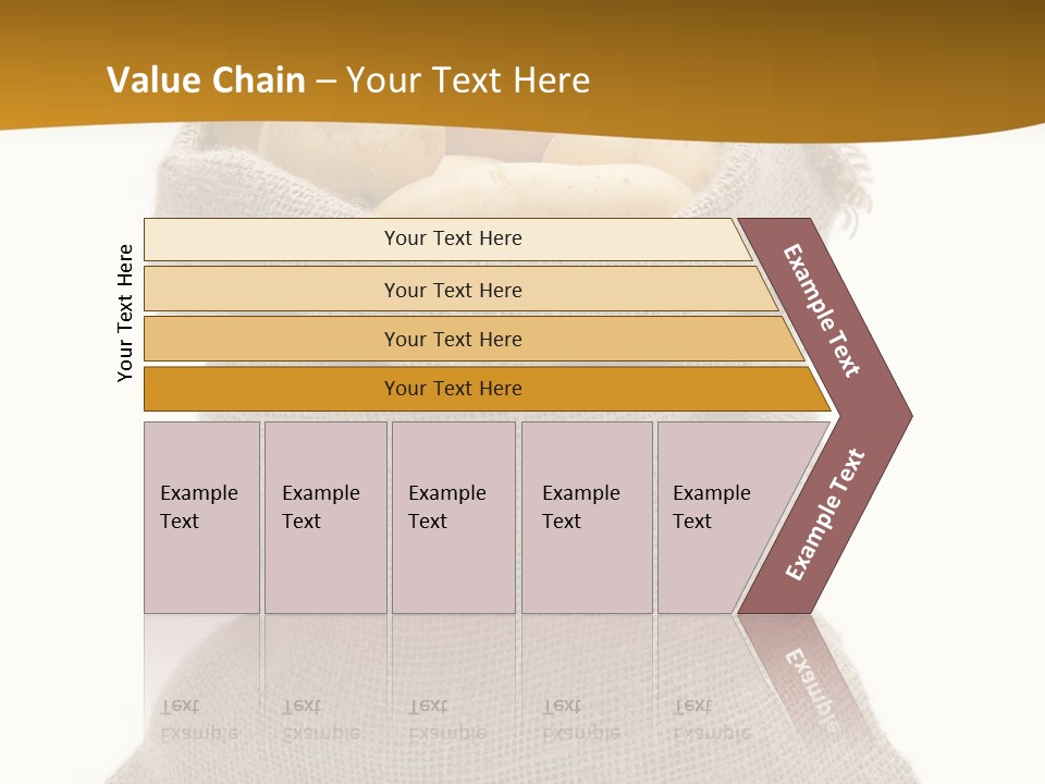Kartoffeln Freisteller Kartoffelsack PowerPoint Template