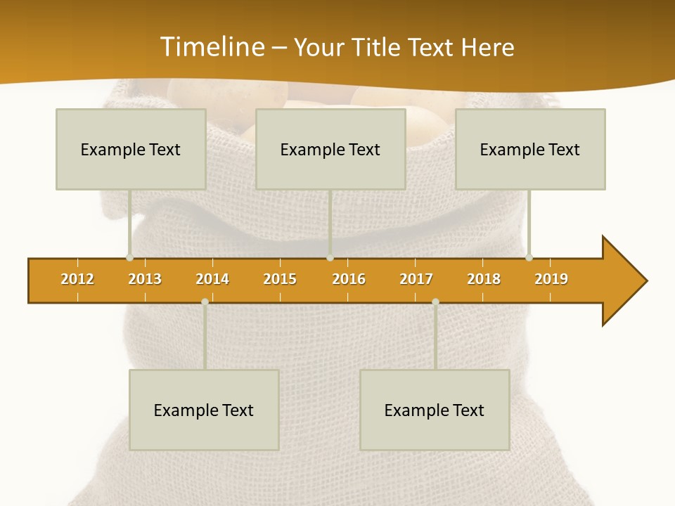 Kartoffeln Freisteller Kartoffelsack PowerPoint Template