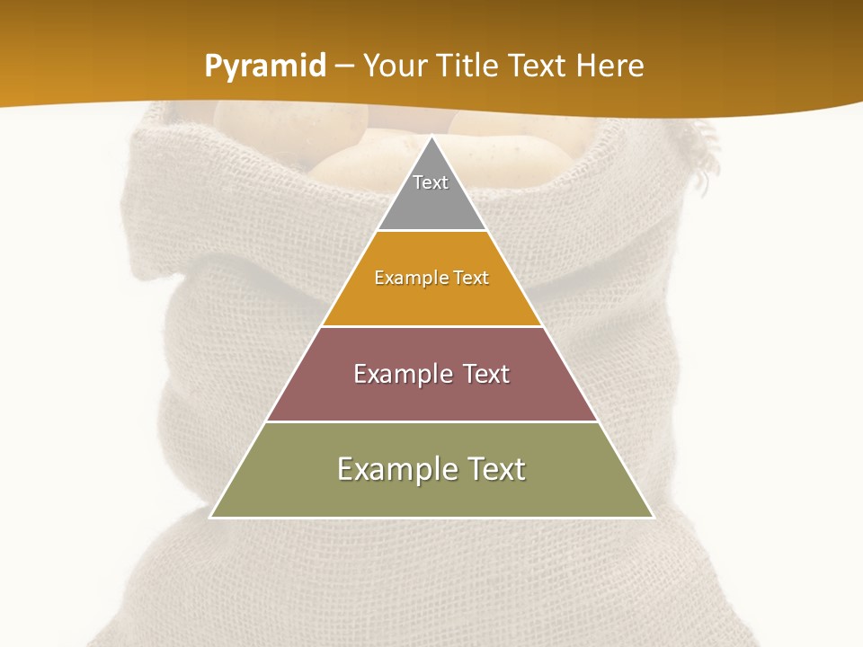 Kartoffeln Freisteller Kartoffelsack PowerPoint Template