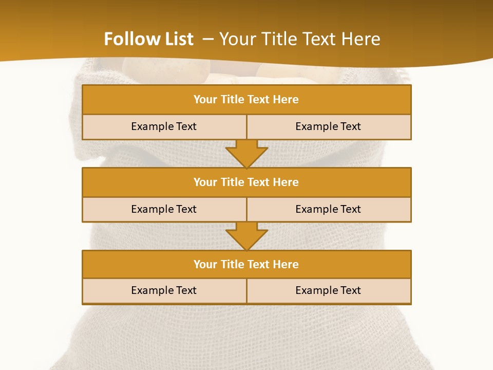Kartoffeln Freisteller Kartoffelsack PowerPoint Template
