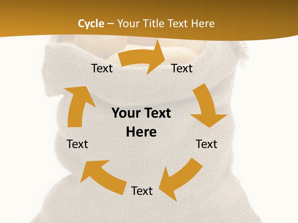 Kartoffeln Freisteller Kartoffelsack PowerPoint Template