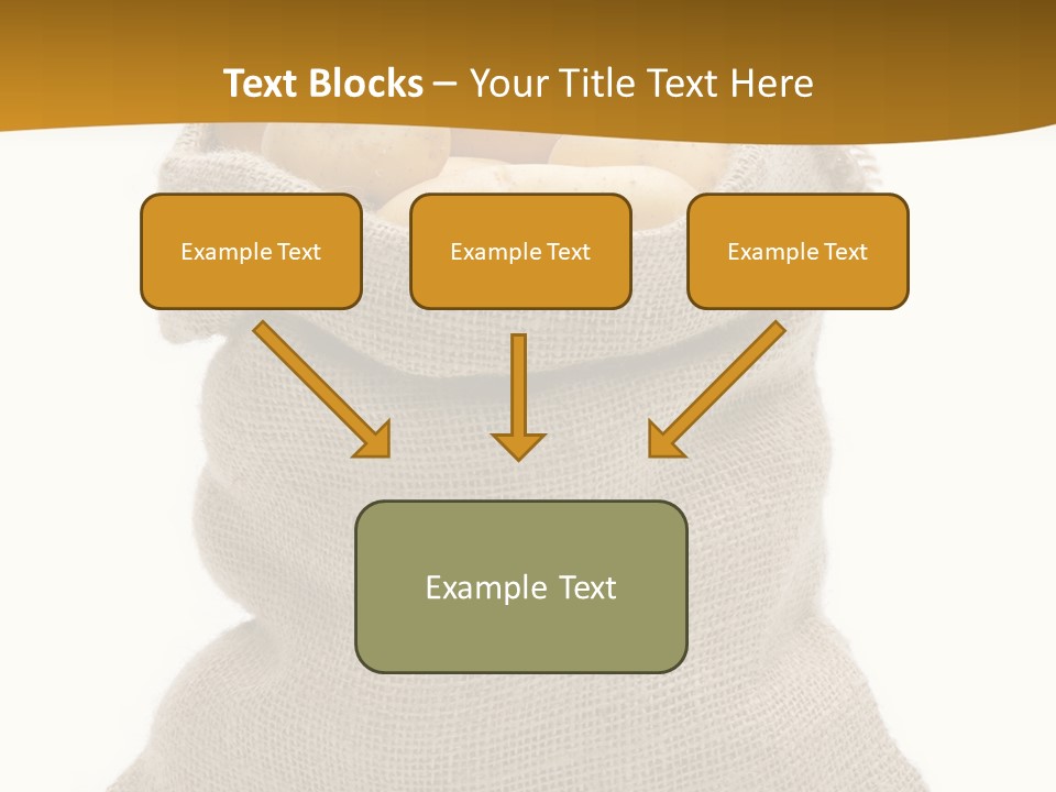 Kartoffeln Freisteller Kartoffelsack PowerPoint Template