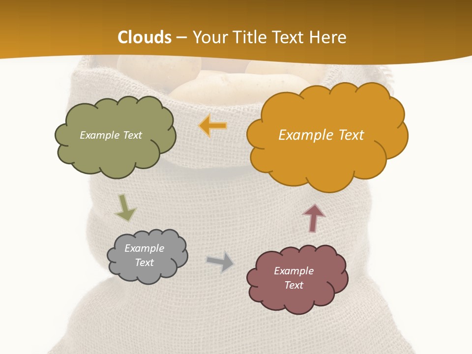 Kartoffeln Freisteller Kartoffelsack PowerPoint Template