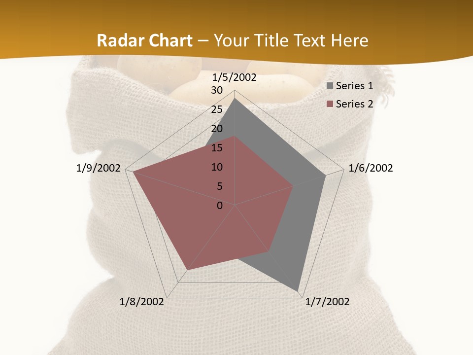 Kartoffeln Freisteller Kartoffelsack PowerPoint Template