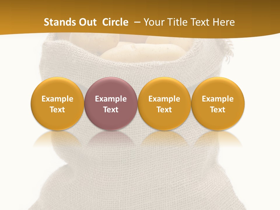 Kartoffeln Freisteller Kartoffelsack PowerPoint Template