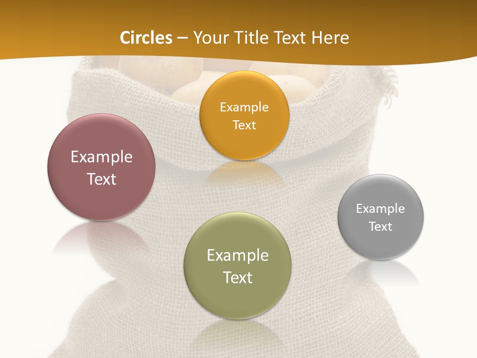 Kartoffeln Freisteller Kartoffelsack PowerPoint Template