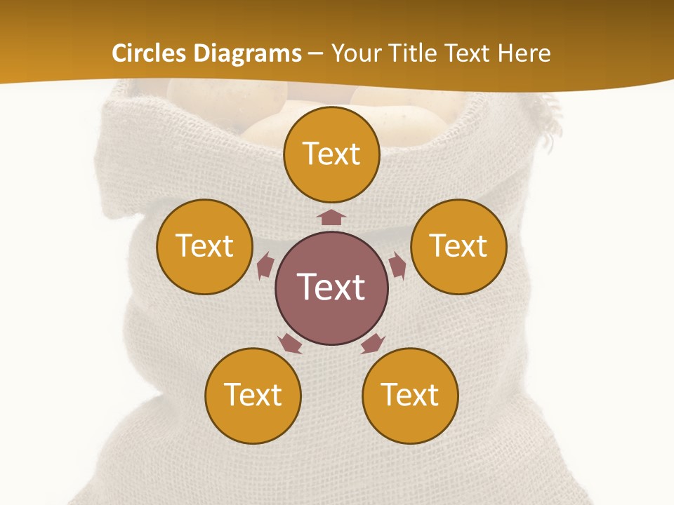 Kartoffeln Freisteller Kartoffelsack PowerPoint Template