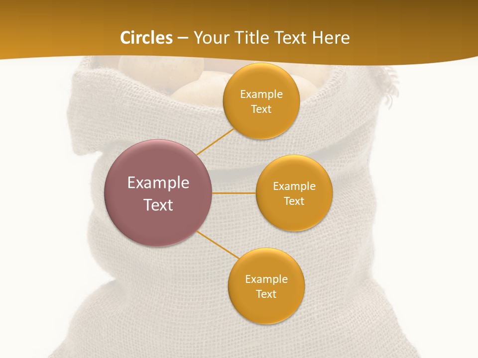 Kartoffeln Freisteller Kartoffelsack PowerPoint Template