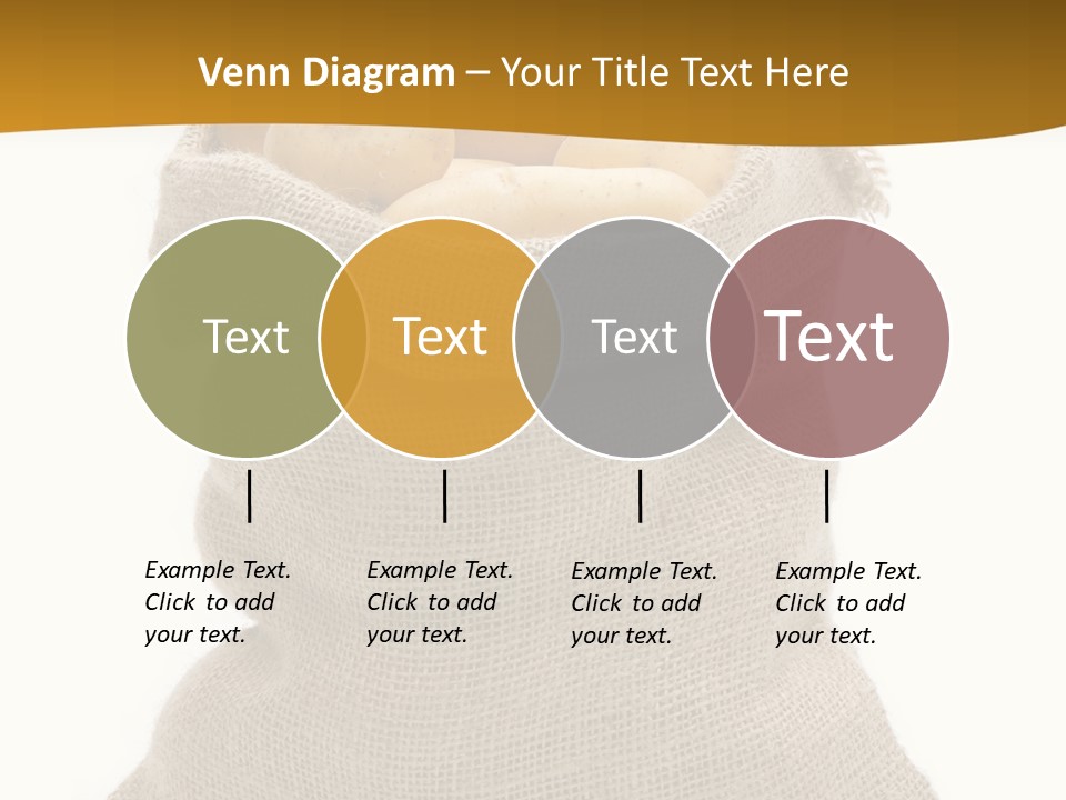 Kartoffeln Freisteller Kartoffelsack PowerPoint Template