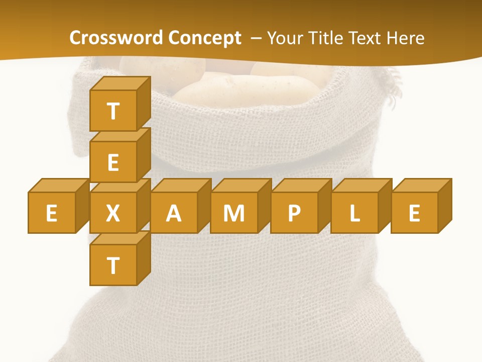 Kartoffeln Freisteller Kartoffelsack PowerPoint Template