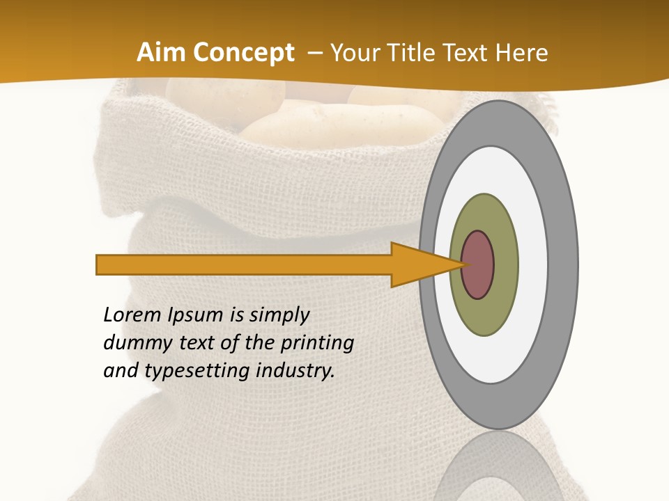 Kartoffeln Freisteller Kartoffelsack PowerPoint Template