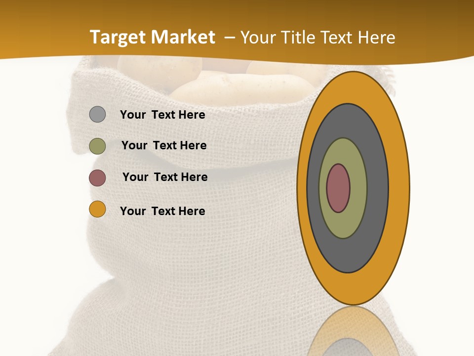 Kartoffeln Freisteller Kartoffelsack PowerPoint Template