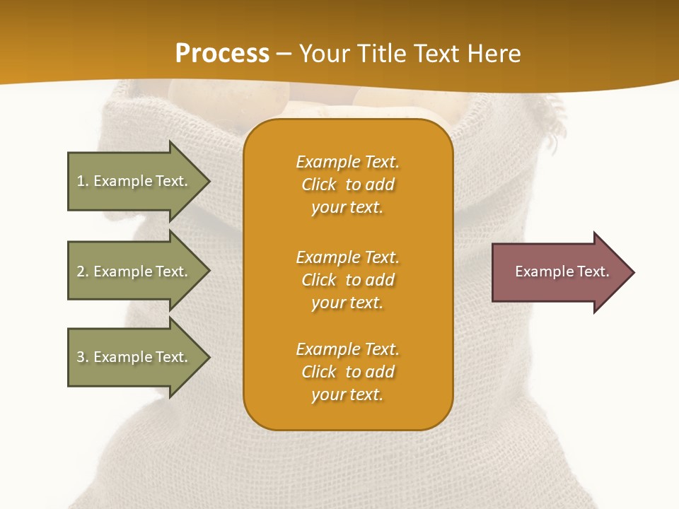 Kartoffeln Freisteller Kartoffelsack PowerPoint Template