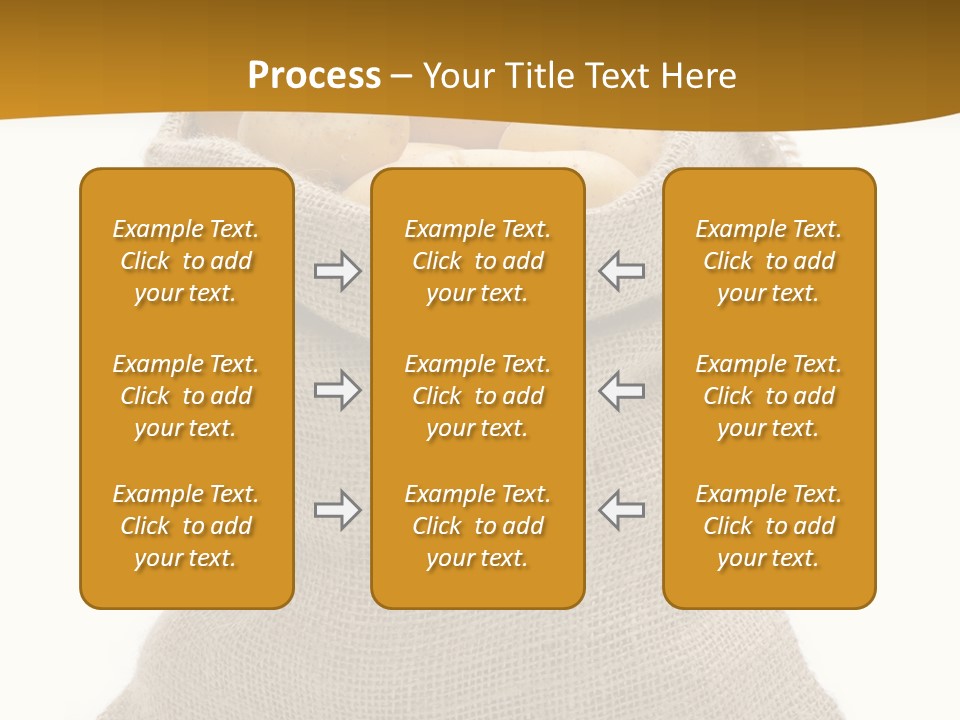 Kartoffeln Freisteller Kartoffelsack PowerPoint Template